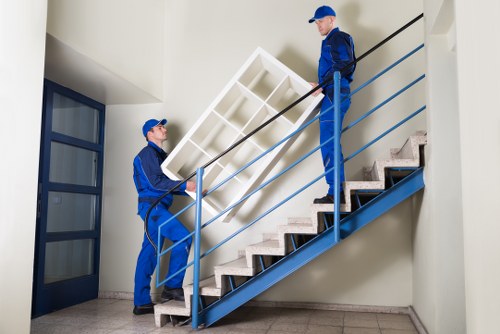 Removal team preparing a home move in Finsbury Park