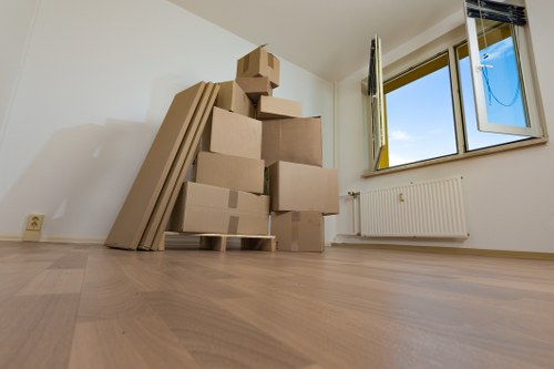 Removals team working on a residential move in Finsbury Park