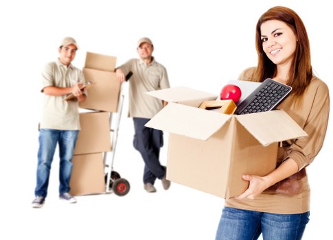 Loading boxes and household items into a van near Finsbury Park