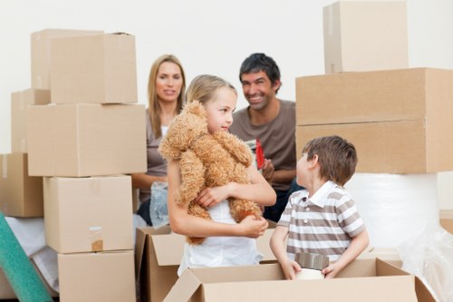 Local home removal in a typical Finsbury Park flat