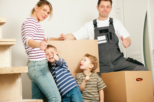 House move in a Finsbury Park flat with stairs and narrow access
